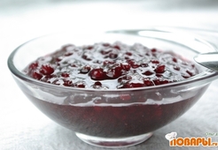 Брусничное варенье - соус к мясу, рыбе, птице