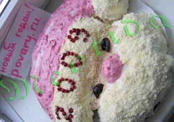 Рецепт: Тортик "С Новым 2009 годом!" 