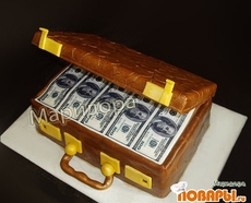 Рецепт: Торт "Чемоданчик с долларами"