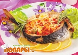 Рецепт: Скумбрия с овощами
