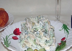 Рецепт: Салат "Гости на пороге"