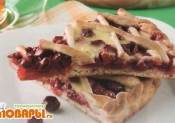 Рецепт: Пирог киевский с вишней