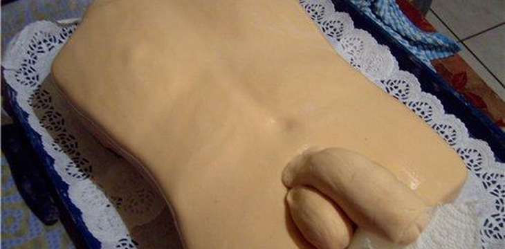 Шаг №5 МК Торт в виде Мужского Торса от selenchik