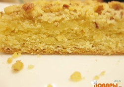 Рецепт: Лимонное печенье с ореховым штрейзелем