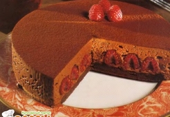 Воздушный шоколадно-малиновый торт "Ганайа"