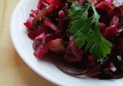 Рецепт: Винегрет овощной с морской капустой