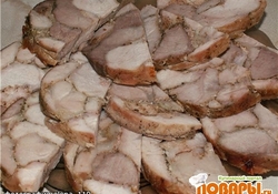 Рецепт: Пресованное мясо (рецепт для ветчинницы)