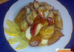 Рецепт: Яблоки в медовом сиропе