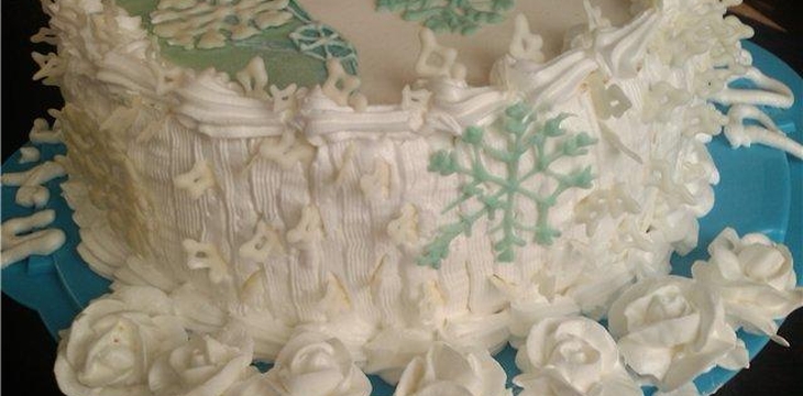 Шаг №6 Торт "Снежная королева" от DinaDina