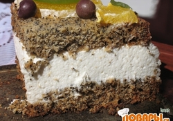 Рецепт: Торт-суфле "Птичье молоко"