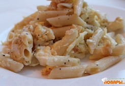 Макароны с яйцом