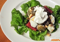 Рецепт: Салат "Карабон" (Диета Дюкан). ЧБ