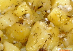 Рецепт: Картофель печено-тушенный в микроволновке