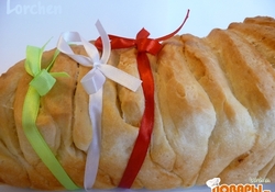 Рецепт: Итальянский хлеб - Pane al latte "Fisarmonica" 