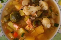 Шаг 1: Сварить рыбный бульон. Процедить. В …