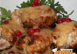 Рецепт: Рулетики из индейки "Сказки востока"