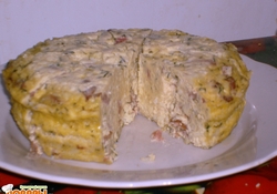 Рецепт: Яично-рисовая запеканка в микроволновке