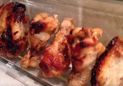 Рецепт: Крылышки куриные остро-сладкие