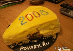 Рецепт: Торт для новогодней крыски