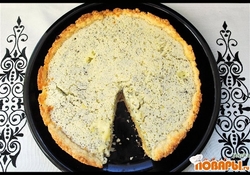 Рецепт: Пирог с маково - йогуртной начинкой