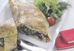 Омлет со шпинатом 