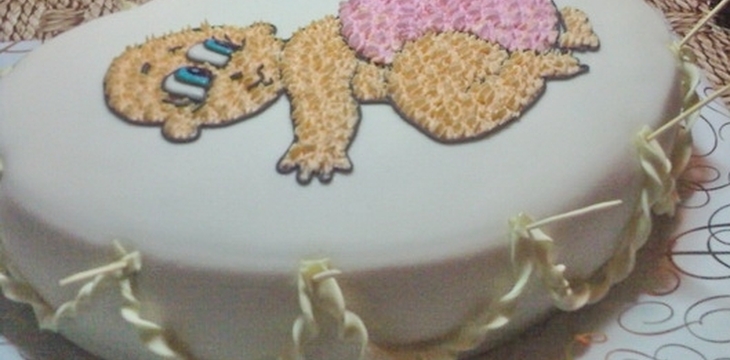 Шаг №9 МК Малышка с пинетками