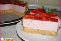 Шаг 4: Нижний корж можно как-то скрепить …