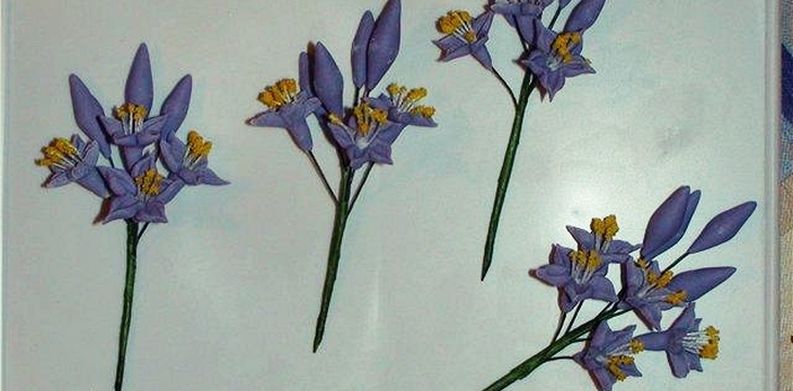 Шаг №22 МК Маленькие цветочки для букетиков от kopusha