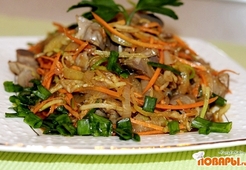 Салат Куриные пупки по-корейски