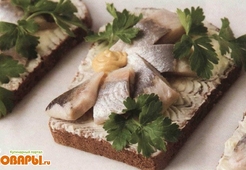 Бутерброды с сельдью