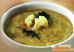 Рецепт: Суп-пюре из цветной капусты