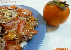 Рецепт: Египетский салат с хурмой