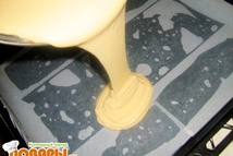 Шаг 2: Так как тесто бисквитное, то …