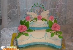 Торт "Лебединая верность"