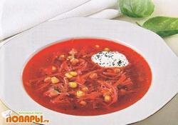 Рецепт: Борщ с кукурузой