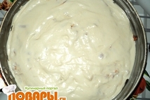 Шаг 6: и заливаем оставшимся тестом.