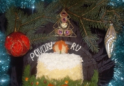 Салат "Новогодняя свеча"