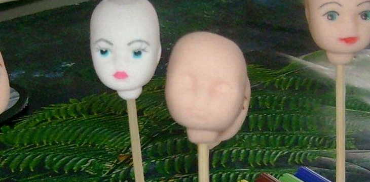 Шаг №1 МК Как нарисовать лицо куколке от Annula