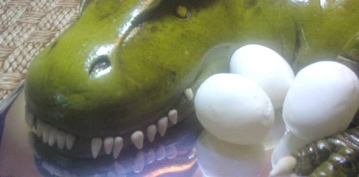 Шаг №15 МК МК Торт Динозавр от alizka