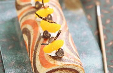 Как легко испечь рулет с рисунком и/или надписью