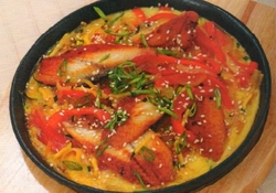 Рецепт: Набэ из копченого угря