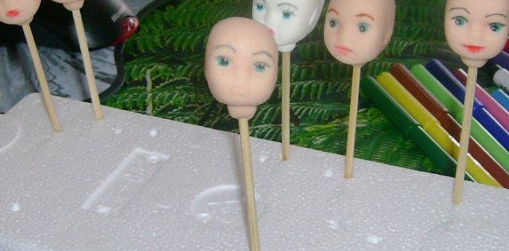 Шаг №5 МК Как нарисовать лицо куколке от Annula