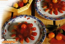 Желе с вишневым ликером 