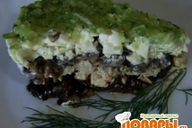 Шаг 3: Делаем слои: 1. чернослив (порезать …