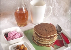 Рецепт: Панкейки с черникой (Blueberry Pancakes)