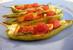 Перцы, запеченные с помидорчиками черри