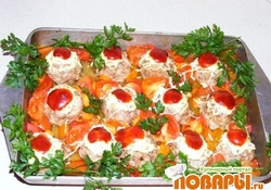 Рецепт: Тефтели с овощами