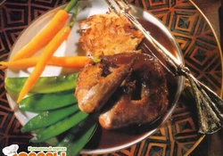 Рецепт: Цыпленок под соусом "Ганайа"