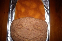 Шаг 4: Обрезки "коровы" мелко крошим руками, …