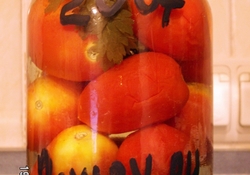 Рецепт: Помидоры с лимонной кислотой